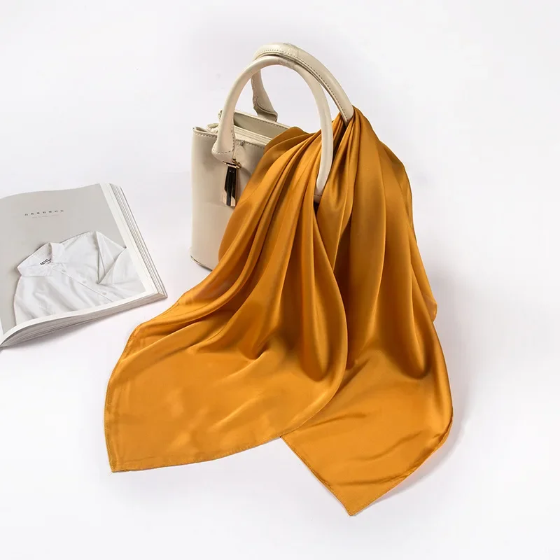 Saten Eşarp Kadın 70cm Düz Ren - Scarf Silk Square incelemesi ve fiyatı